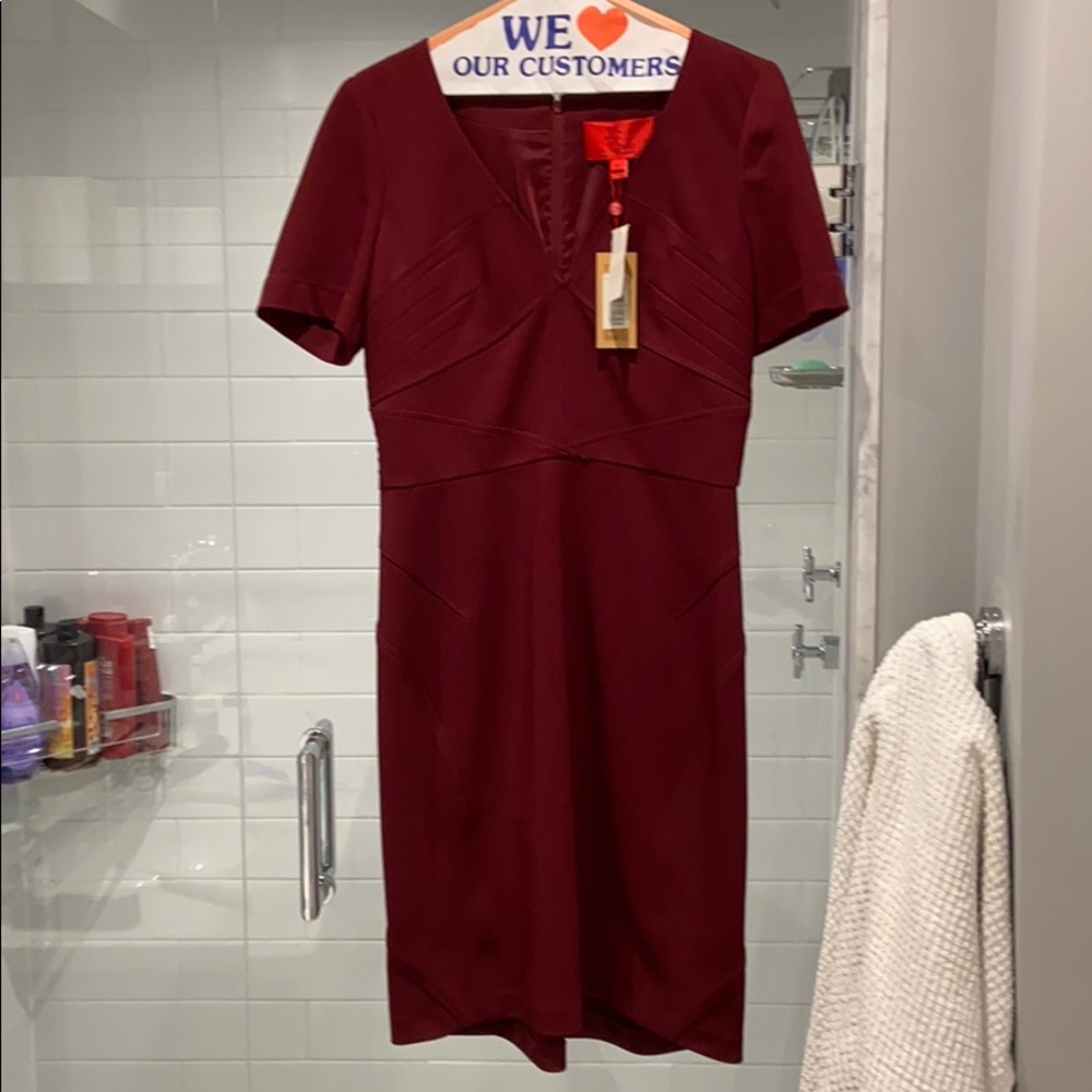 Burgundy dress Z Spoke by Zac Posen - new …